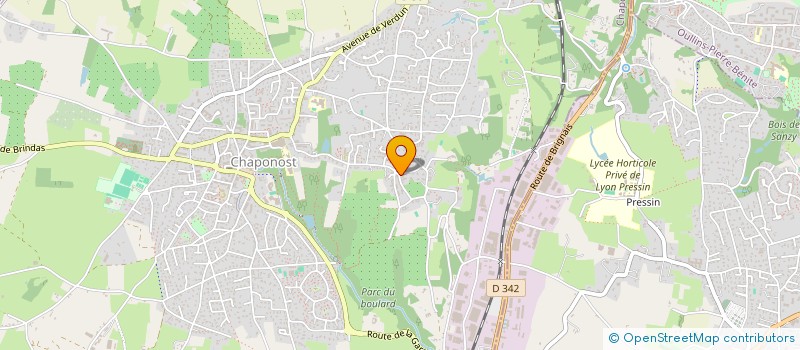 localisation de l'entreprise SOCIETE CIVILE DE L'ORME  CHAPONOST