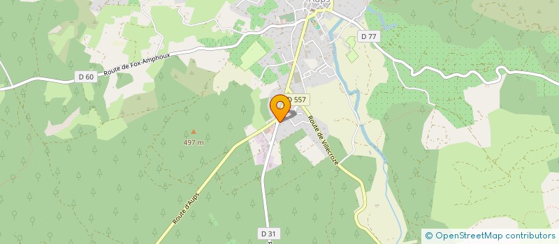 localisation de l'entreprise SOCIETE CIVILE DE LA BASTIDE DES UCHANES à AUPS
