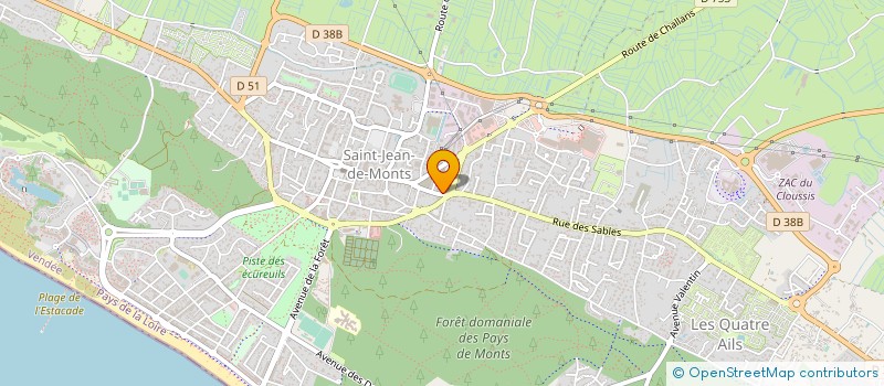 localisation de l'entreprise SOCIETE CIVILE DE LA BLINIERE à SAINT-JEAN-DE-MONTS