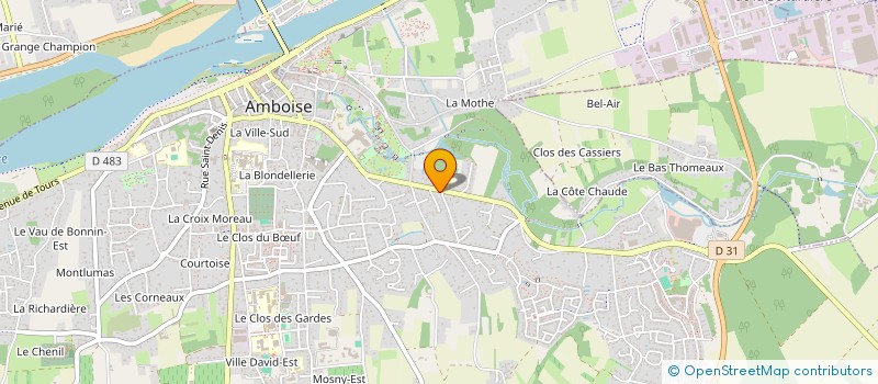 localisation de l'entreprise SOCIETE CIVILE DE LA CAILLEMOUREY  AMBOISE