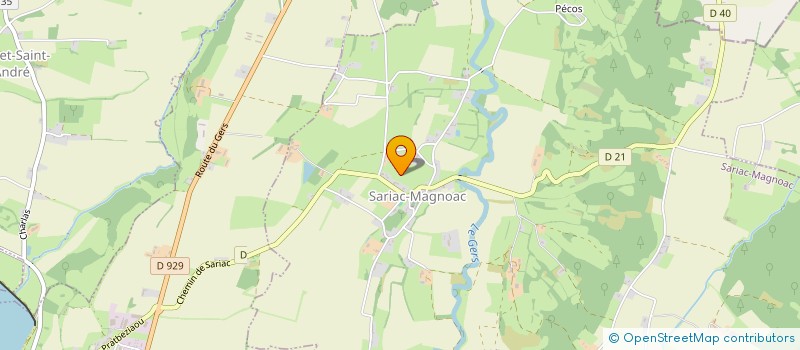 localisation de l'entreprise SOCIETE CIVILE DE LA COLOMBE  SARIAC-MAGNOAC