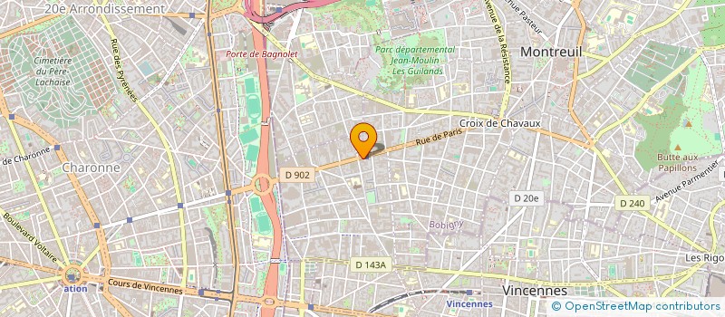 localisation de l'entreprise SOCIETE CIVILE DE LA CROIX DE CHAVAUX à MONTREUIL