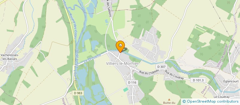 localisation de l'entreprise SOCIETE CIVILE DE LA DROUETTE à VILLIERS-LE-MORHIER