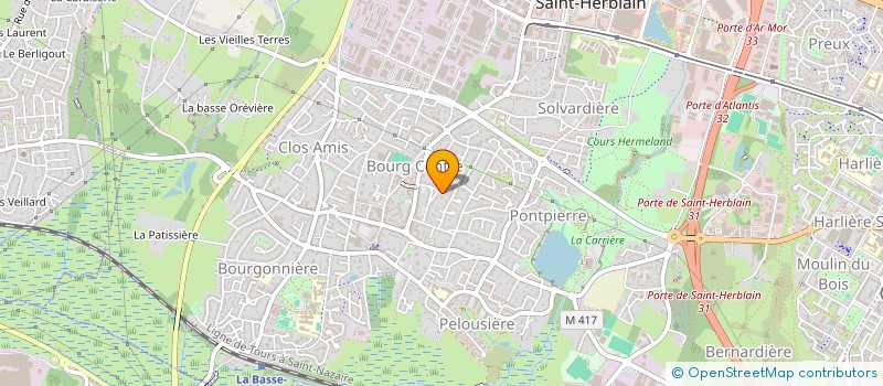 localisation de l'entreprise SOCIETE CIVILE DE LA FAMILLE RABREAU  ST-HERBLAIN