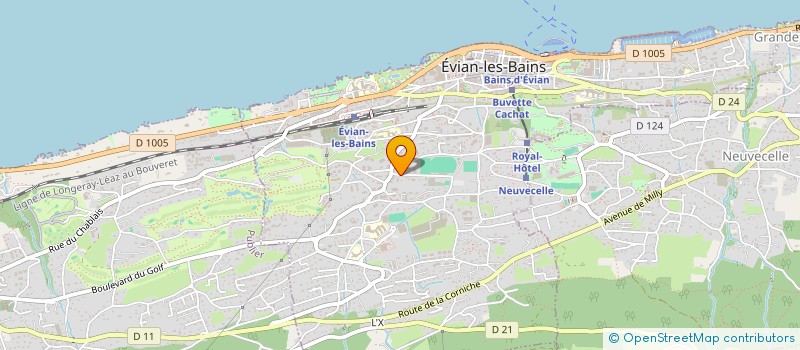 localisation de l'entreprise SOCIETE CIVILE DE LA JUNESCO  EVIAN-LES-BAINS