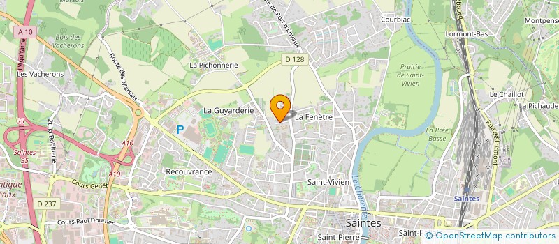 localisation de l'entreprise SOCIETE CIVILE DE LA MIAULE  SAINTES