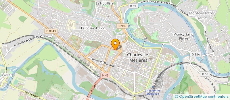 localisation de l'entreprise SOCIETE CIVILE DE LA PAIX  CHARLEVILLE-MEZIERES