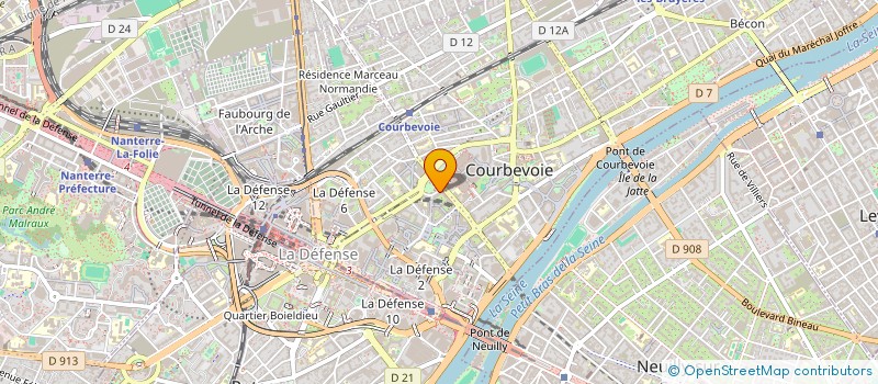 localisation de l'entreprise SOCIETE CIVILE DE LA PLAINE à COURBEVOIE
