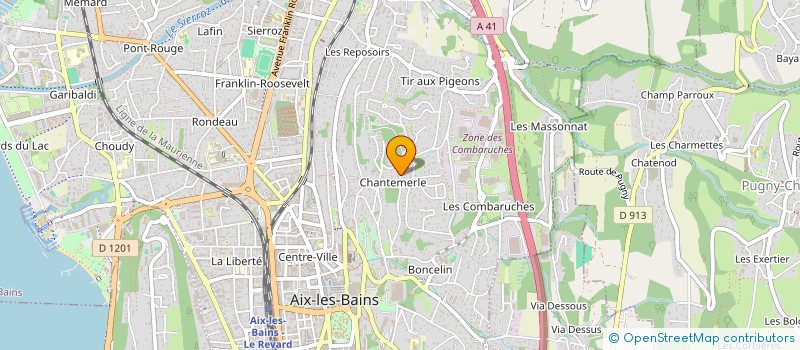 localisation de l'entreprise SOCIETE CIVILE DE LA PRUNIE  GRESY-SUR-AIX