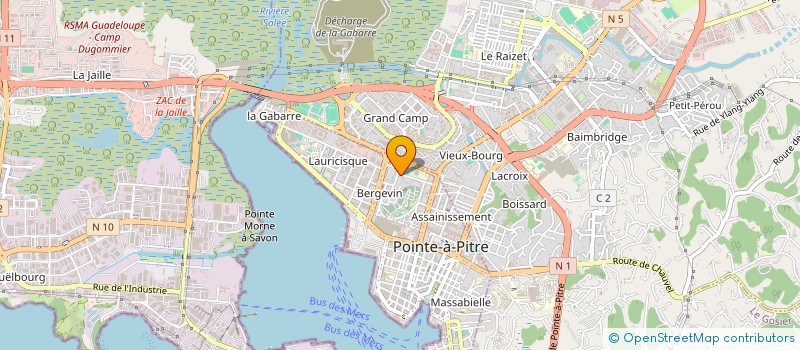 localisation de l'entreprise SOCIETE CIVILE* DE LA RESIDENCE HAYTI à POINTE A PITRE