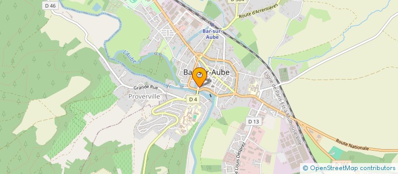 localisation de l'entreprise SOCIETE CIVILE DE LA ROTONDE  BAR-SUR-AUBE