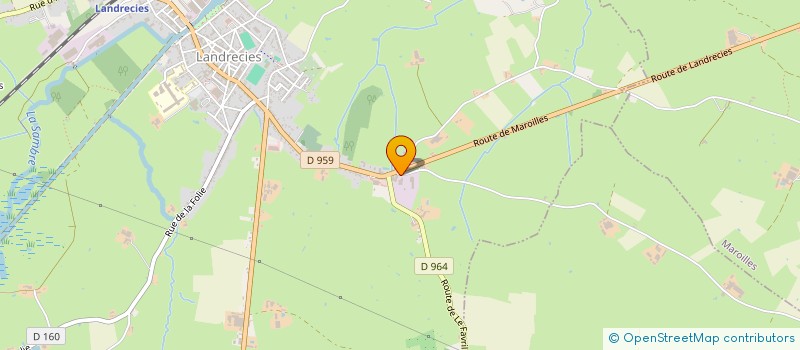 localisation de l'entreprise SOCIETE CIVILE DE LA ROUTE DU FAVRIL  LANDRECIES