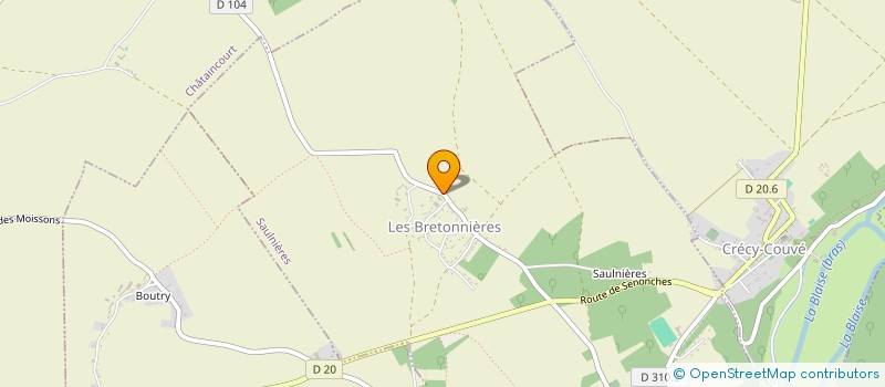 localisation de l'entreprise SOCIETE CIVILE DE MOUSSY à SAULNIERES