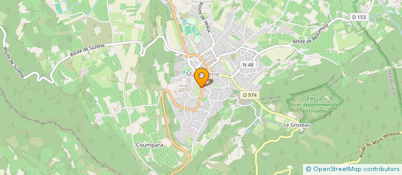 localisation de l'entreprise SOCIETE CIVILE DE MOYEN CASSIER  MALAUCENE