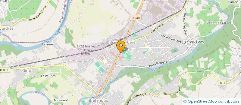 localisation de l'entreprise SOCIETE CIVILE DE MOYEN DEBRIE MOMBOISSE DELBERT  BIARS-SUR-CERE