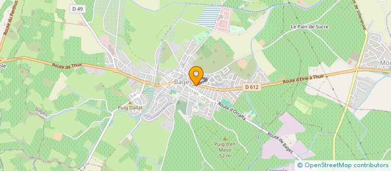 localisation de l'entreprise SOCIETE CIVILE DE MOYEN DU CENTRE MEDICAL DE BAGES  BAGES