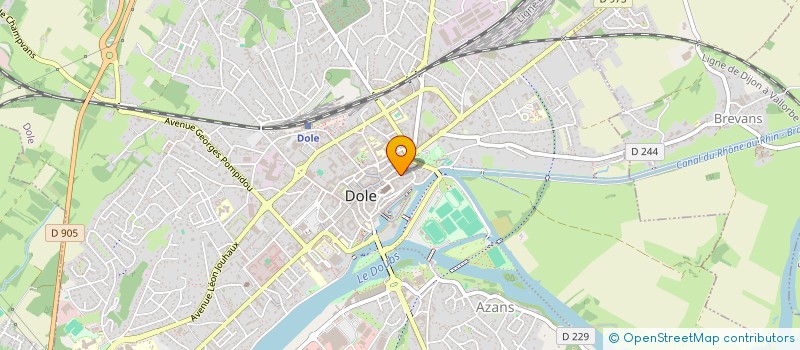 localisation de l'entreprise SOCIETE CIVILE DE MOYEN LUDOVIC BOISSARD ET ANNE COUSIN à DOLE