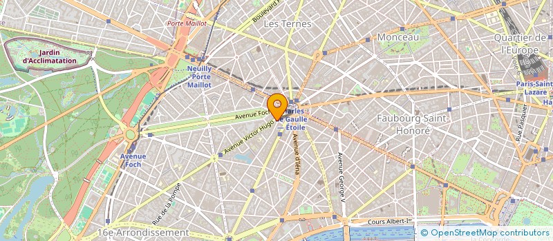 localisation de l'entreprise SOCIETE CIVILE DE MOYENS 3 VICTOR HUGO  PARIS