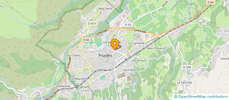 localisation de l'entreprise SOCIETE CIVILE DE MOYENS AB KINE PRADES à PRADES