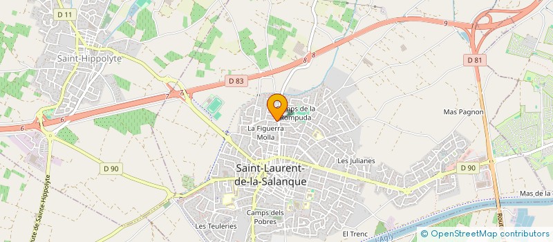 localisation de l'entreprise SOCIETE CIVILE DE MOYENS AGLY KINE SANTE à SAINT-LAURENT-DE-LA-SALANQUE
