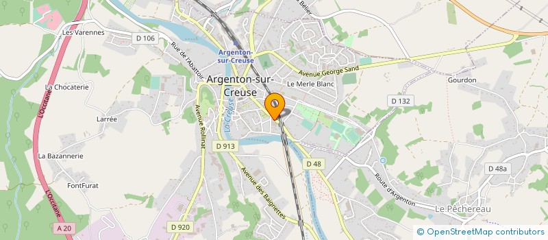 localisation de l'entreprise SOCIETE CIVILE DE MOYENS ALAPEX à ARGENTON-SUR-CREUSE