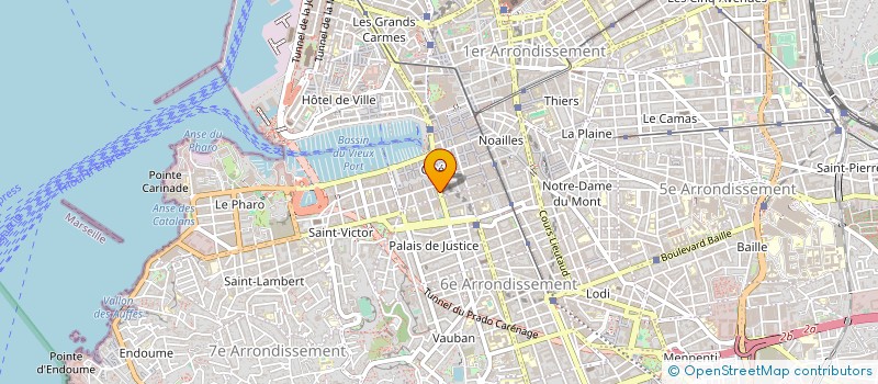 localisation de l'entreprise SOCIETE CIVILE DE MOYENS AMSELLEM BEURNAUX ET ASSOCIES à MARSEILLE