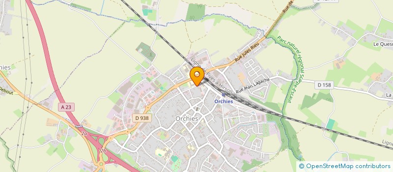 localisation de l'entreprise SOCIETE CIVILE DE MOYENS APOLLINE  ORCHIES