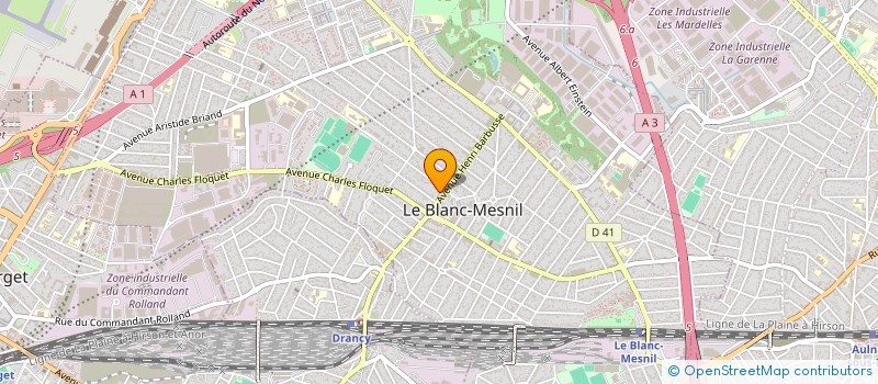 localisation de l'entreprise SOCIETE CIVILE DE MOYENS AQUA MED à LE BLANC-MESNIL