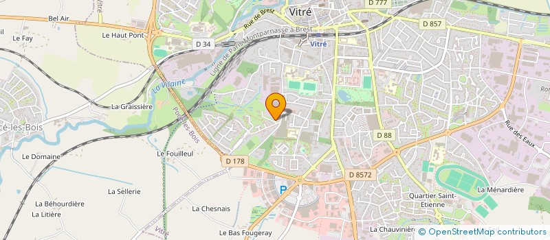 localisation de l'entreprise SOCIETE CIVILE DE MOYENS ASSOCIATION BEAUVAIS DE CHIRURGIENS-DENTISTES  VITRE