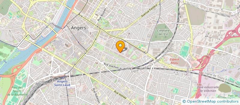 localisation de l'entreprise SOCIETE CIVILE DE MOYENS AVOCATS DU 21 RUE LOUIS GAIN  ANGERS