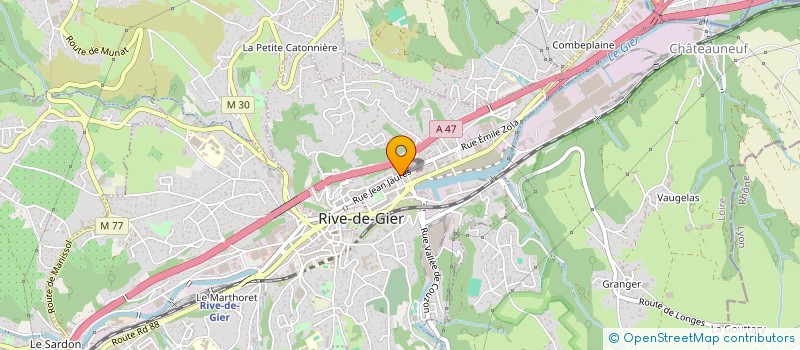 localisation de l'entreprise SOCIETE CIVILE DE MOYENS BARELLON - PAILLASSON à RIVE-DE-GIER