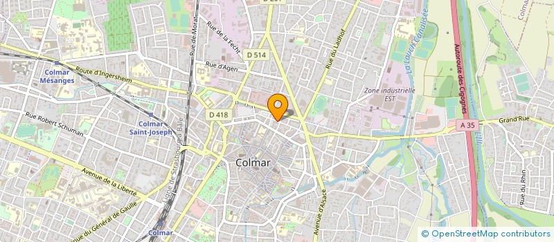 localisation de l'entreprise SOCIETE CIVILE DE MOYENS BATOT - FEKETE  COLMAR