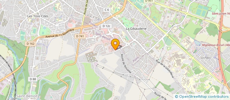 localisation de l'entreprise SOCIETE CIVILE DE MOYENS BELLICAUD-LE NIR à SAINT-BENOIT