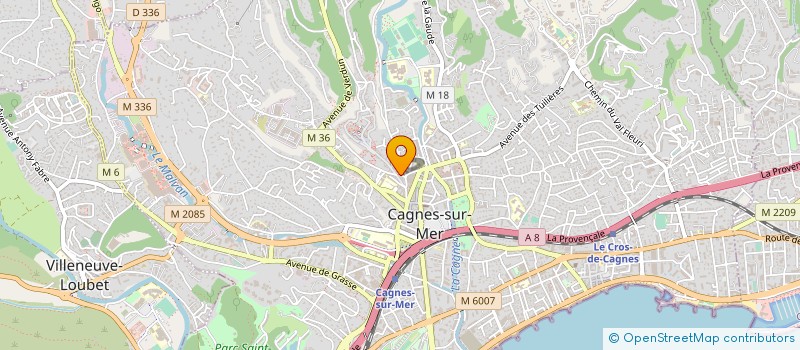 localisation de l'entreprise SOCIETE CIVILE DE MOYENS BELOLI MORTREUX à CAGNES SUR MER