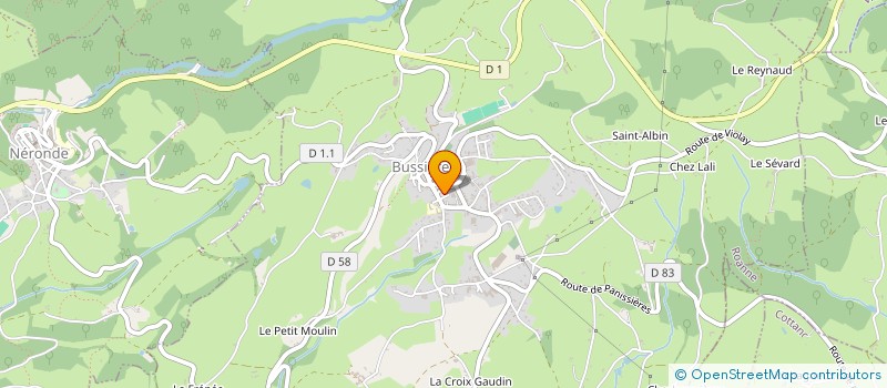 localisation de l'entreprise SOCIETE CIVILE DE MOYENS BERT - GARDON - CHAMBODUT - FLEURETON  BUSSIERES