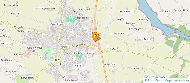 localisation de l'entreprise SOCIETE CIVILE DE MOYENS BLONS - LE SANN KERBOULL - GOAR à LANNILIS