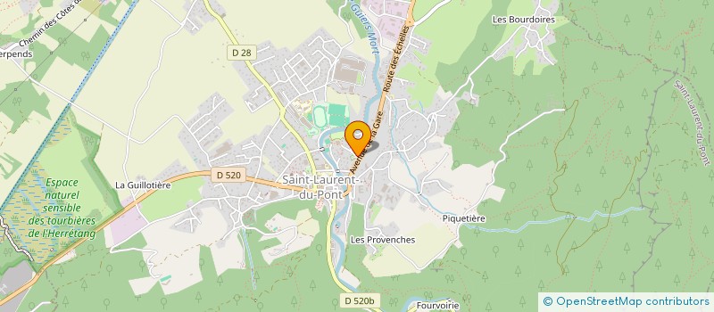 localisation de l'entreprise SOCIETE CIVILE DE MOYENS BODIN MULTIN GENADA  SAINT-LAURENT-DU-PONT