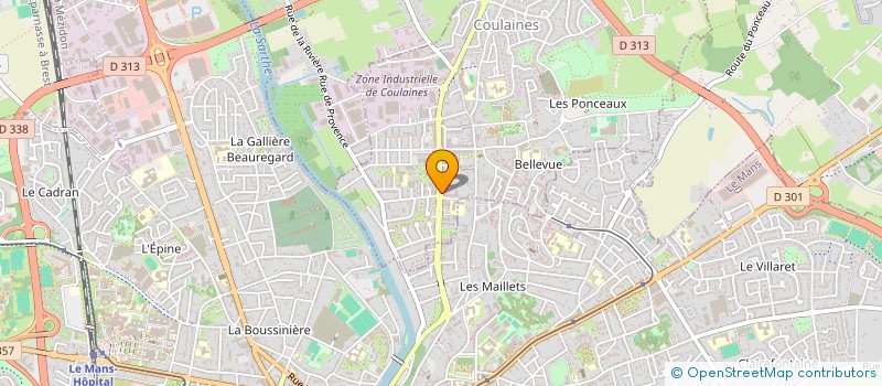 localisation de l'entreprise SOCIETE CIVILE DE MOYENS BRUNEAU-BUTNARU  COULAINES