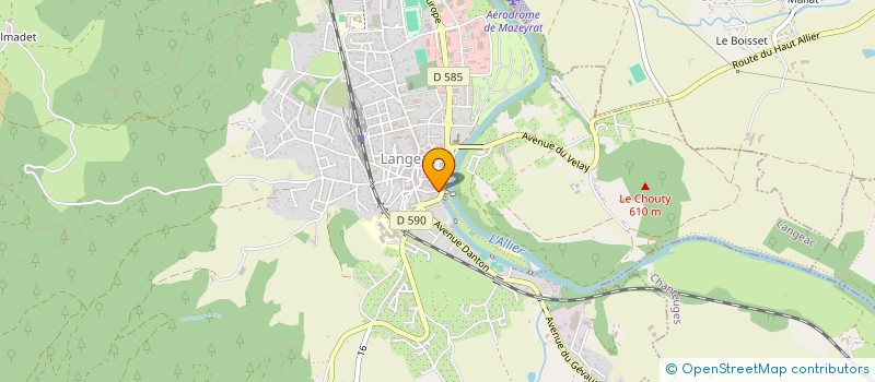 localisation de l'entreprise SOCIETE CIVILE DE MOYENS BUSSON - DE LUCA  LANGEAC