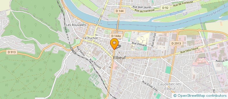 localisation de l'entreprise SOCIETE CIVILE DE MOYENS CABINET D'ORTHOPHONIE JEAN JAURES  ELBEUF