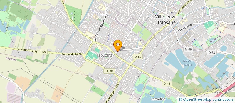 localisation de l'entreprise SOCIETE CIVILE DE MOYENS CABINET DE KINESITHERAPIE DE FROUZINS  FROUZINS