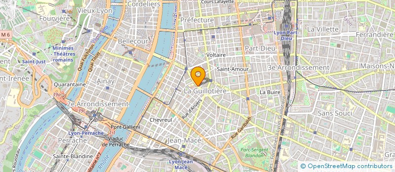 localisation de l'entreprise SOCIETE CIVILE DE MOYENS CABINET DENTAIRE DE LA GUILLOTIERE  LYON