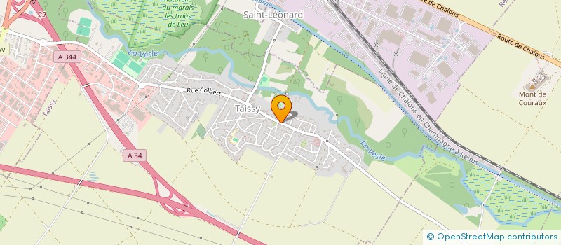 localisation de l'entreprise SOCIETE CIVILE DE MOYENS CABINET DENTAIRE DE TAISSY  TAISSY