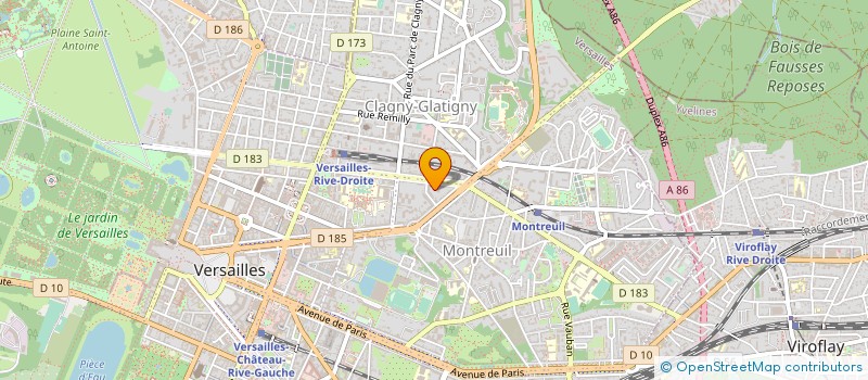 localisation de l'entreprise SOCIETE CIVILE DE MOYENS CABINET DENTAIRE DES DOCTEURS CYROT ET LE CORRE à VERSAILLES