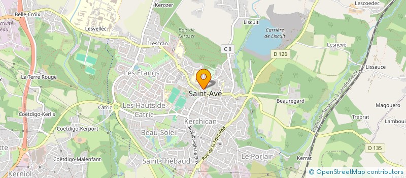 localisation de l'entreprise SOCIETE CIVILE DE MOYENS CABINET INFIRMIER AVEEN  SAINT-AVE