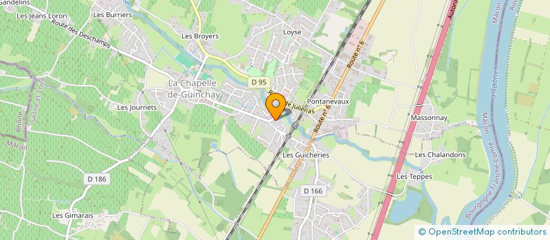 localisation de l'entreprise SOCIETE CIVILE DE MOYENS CABINET INFIRMIER BERNARD  LA CHAPELLE-DE-GUINCHAY