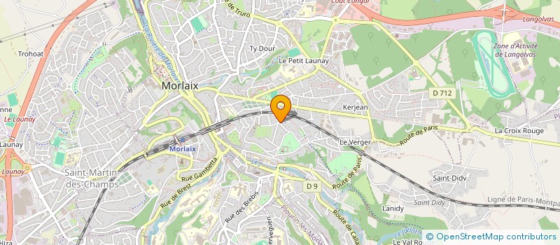 localisation de l'entreprise SOCIETE CIVILE DE MOYENS CABINET INFIRMIER DE LA MADELEINE à MORLAIX