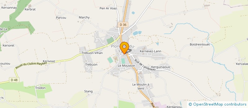 localisation de l'entreprise SOCIETE CIVILE DE MOYENS CABINET INFIRMIER MEMEPAMAL  PLONEVEZ-DU-FAOU