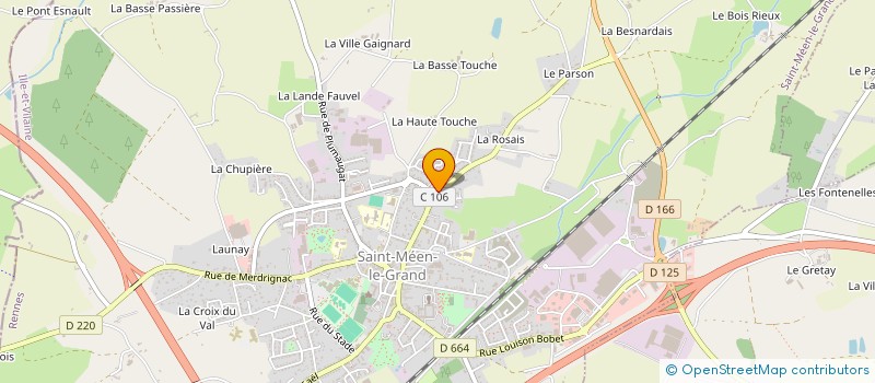 localisation de l'entreprise SOCIETE CIVILE DE MOYENS CABINET INFIRMIER MEVENNAIS  SAINT-MEEN-LE-GRAND