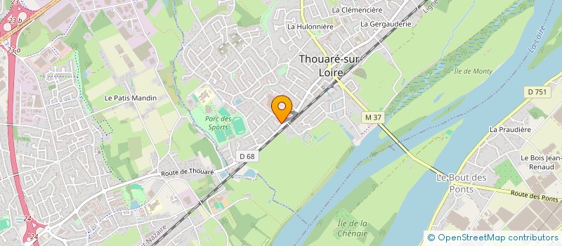 localisation de l'entreprise SOCIETE CIVILE DE MOYENS CABINET MEDICAL DE LA METAIRIE  THOUARE-SUR-LOIRE